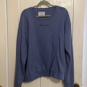 Blue champion crewneck